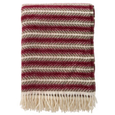 plaid bordeaux grijs strepen eco lamswol klippan oscar multi burgundy