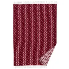 plaid bordeauxrood lamswol klippan knit burgundy