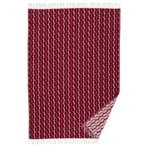 plaid bordeauxrood lamswol klippan knit burgundy