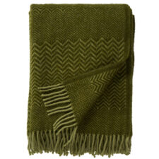 plaid olijfgroen eco lamswol klippan zigzag basil