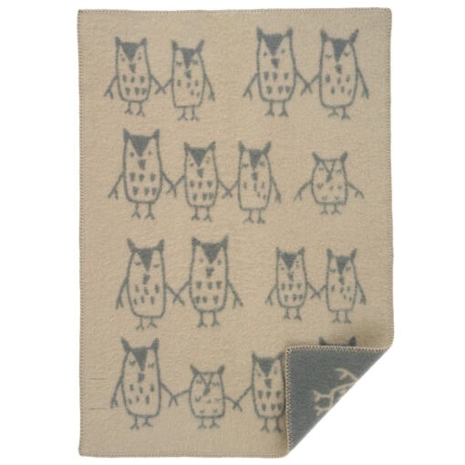 wiegdeken grijs beige lamswol klippan hand in hand greige