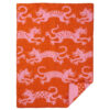 wiegdeken roze oranje lamswol klippan jump orange pink