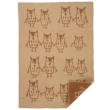 wiegdeken taupe lamswol klippan hand in hand taupe