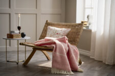 woondeken zalmroze recycled wol klippan frank salmon pink