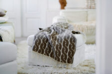 zand beige plaid van klippan knit sand