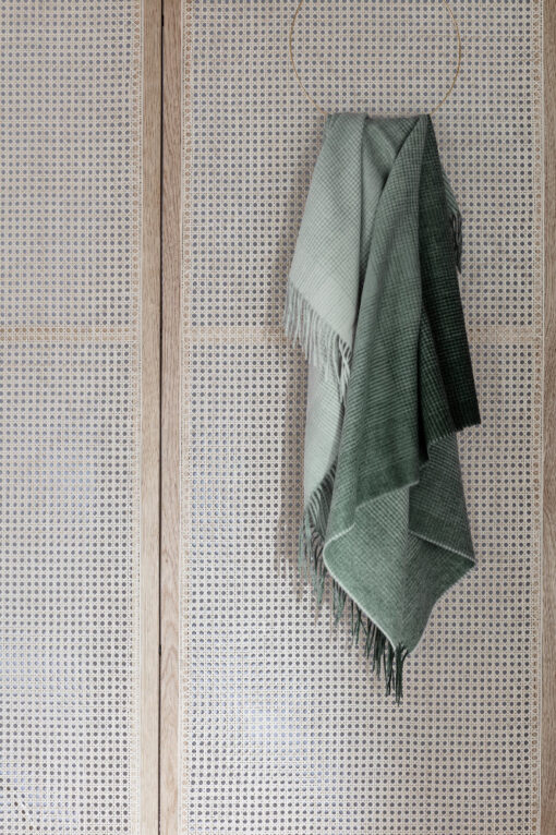 alpacawollen plaid donkergroen elvang horizon evergreen