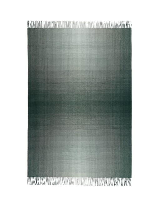 donkergroene plaid van alpacawol elvang horizon evergreen