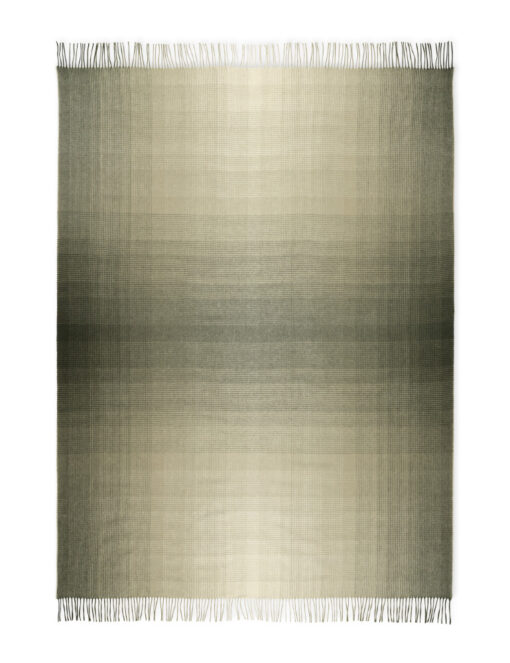 lichtgroene plaid van alpacawol elvang horizon bottle green