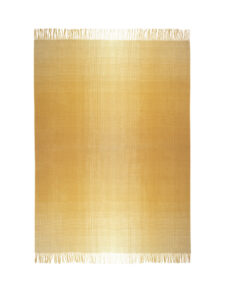 okergele plaid van alpacawol elvang horizon yellow ocher