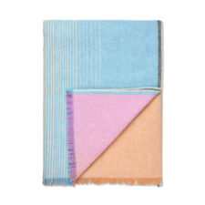 plaid blauw roze multicolour alpacawol elvang carte postale blue pink