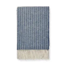 plaid blauw wol elvang hope dark blue