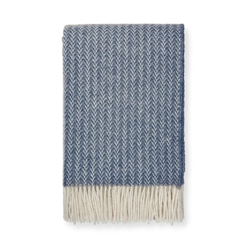 plaid blauw wol elvang hope dark blue