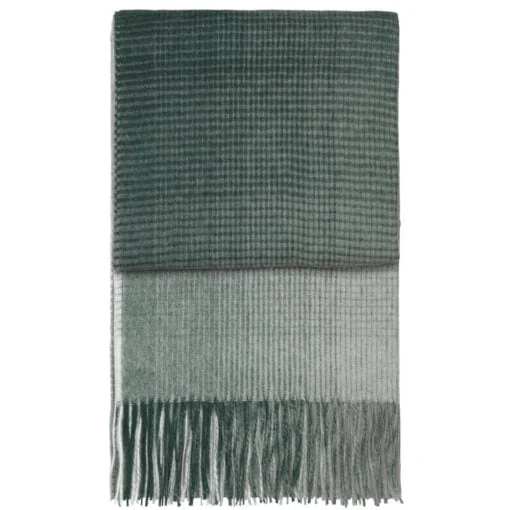 plaid donkergroen alpacawol elvang horizon evergreen