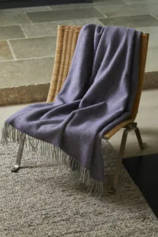 plaid lichtpaars lila visgraat wol tweedmill textiles herringbone lavender silver grey