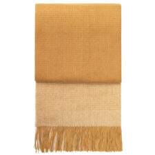 plaid okergeel alpacawol elvang horizon yellow ocher