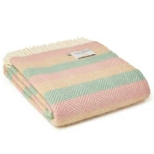 plaid roze perzik mint strepen wol tweedmill textiles stripe summer breeze