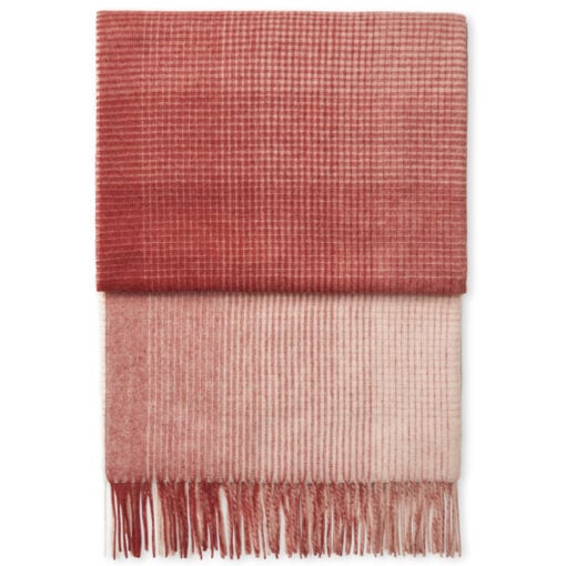 plaid steenrood alpacawol elvang horizon rusty red