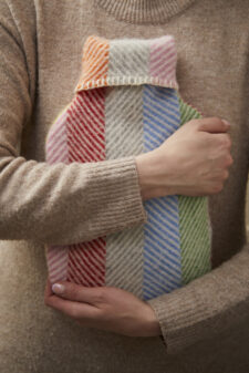 wollen kruik grijs multicolour gestreept tweedmill textiles hwb rainbow grey stripe