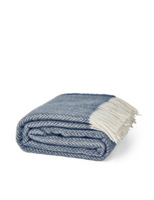 wollen plaid blauw elvang hope dark blue