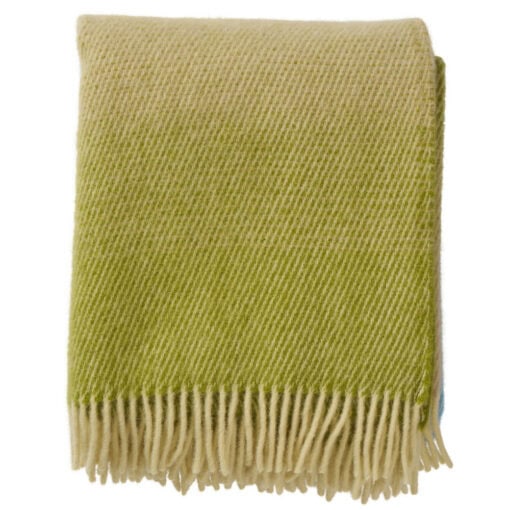 wollen plaid groen blauw klippan aurora greenish blue