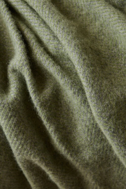 wollen plaid lichtgroen tweedmill beehive fern