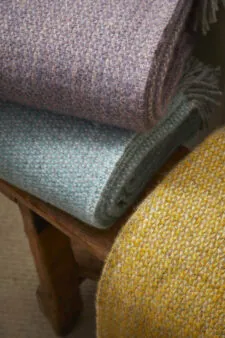 wollen plaids tweedmill textiles met illusion lavender