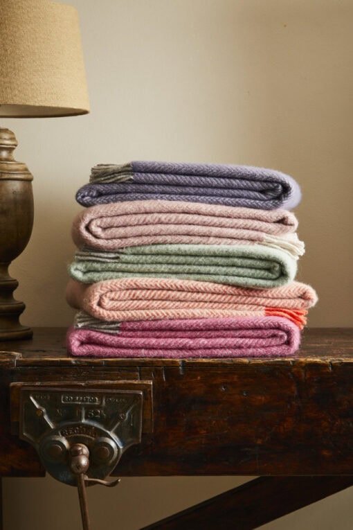 wollen visgraat plaids van tweedmill textiles