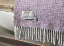 wollen woondeken lila tweedmill textiles illusion lavender
