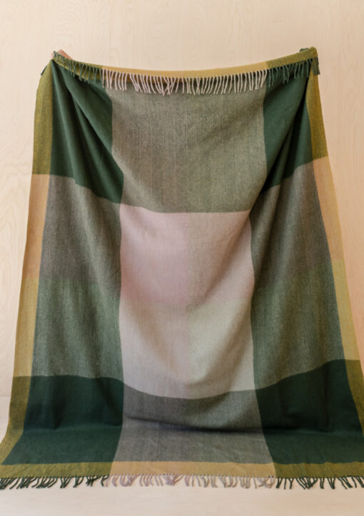 deken groen recycled wol tbco green frame check