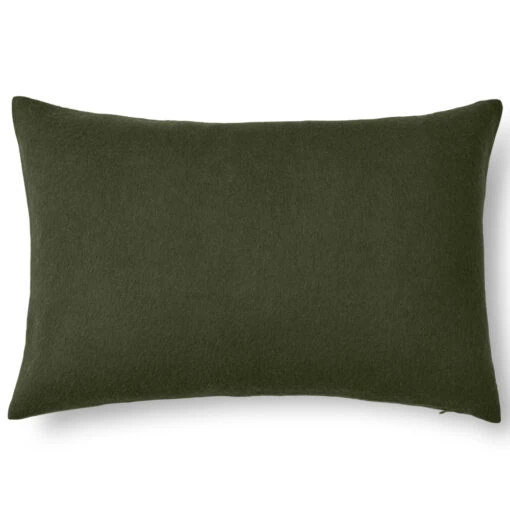 kussen olijfgroen alpacawol langwerpig elvang classic bottle green