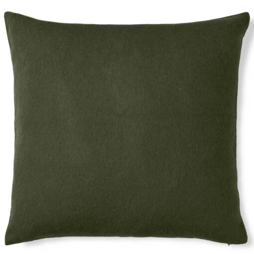 kussen olijfgroen alpacawol vierkant elvang classic bottle green