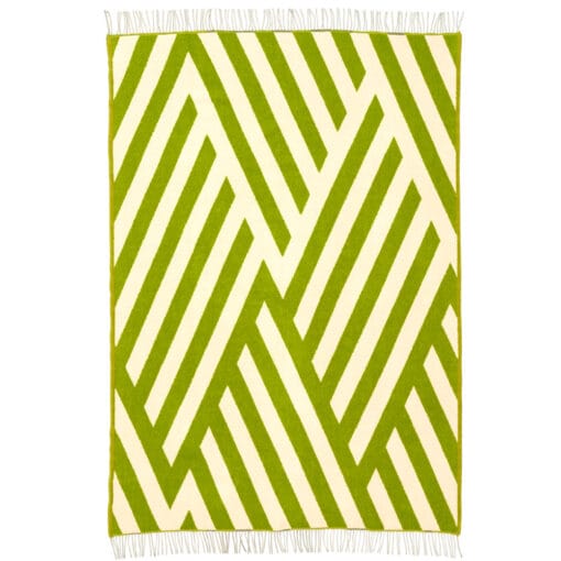 plaid groen creme lamswol klippan tangent pea cream