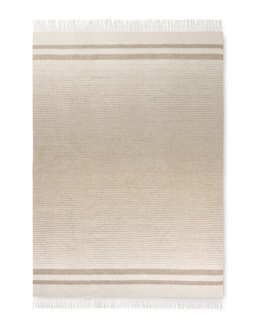 gestreepte plaid ivoor beige alpacawol elvang river ivory beige