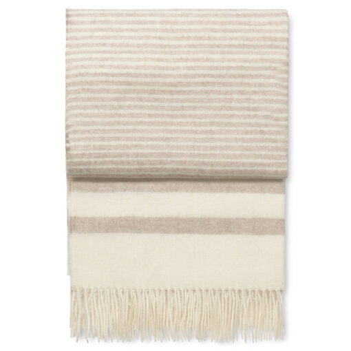 plaid ivoor beige alpacawol elvang river ivory beige