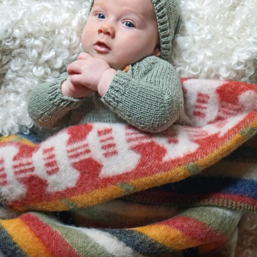 wollen wiegdeken multicolouor klippan rättvik multi