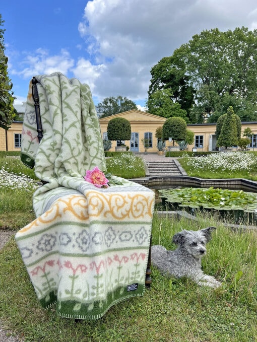 woondeken groen roze multi lamswol klippan linnaeus multi