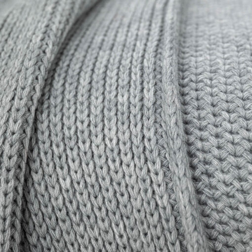 gebreide sprei grijs moyha woolly grey