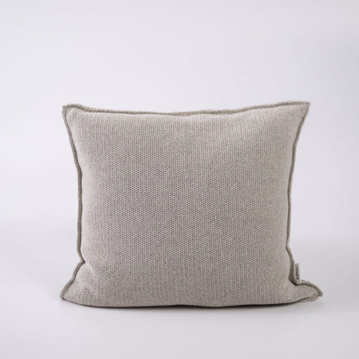 katoenen sierkussen zand vierkant gebreid moyha close to nature sand
