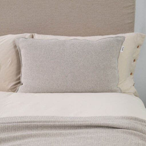 kussen zand katoen gebreid groot moyha close to nature sand