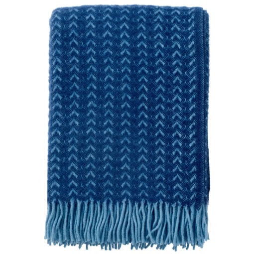 plaid blauw lamswol klippan ilse aqua blue