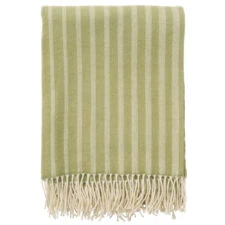plaid groen strepen merinowol klippan irregular stripes olive