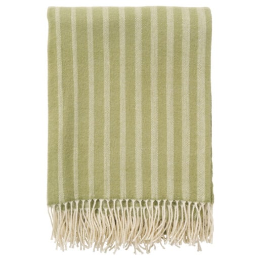 plaid groen strepen merinowol klippan irregular stripes olive