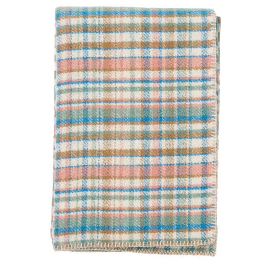 plaid multicolour wol klippan boucle soft pastel