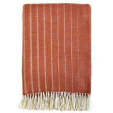plaid roodbruin strepen merinowol klippan irregular stripes rust