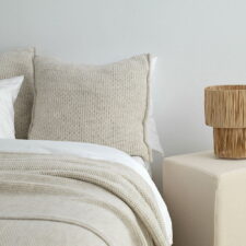 sierkussen beige gebreid wolmix groot moyha slowly beige