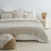 sprei beige gebreid moyha woolly beige