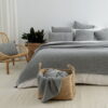 sprei grijs gebreid moyha woolly grey