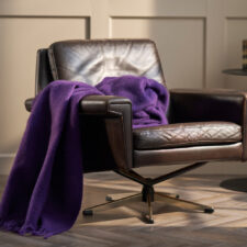 wollen plaid paars klippan gotland plum