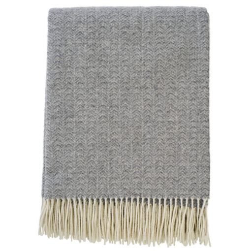 plaid grijs cashmere merino klippan lucas granite