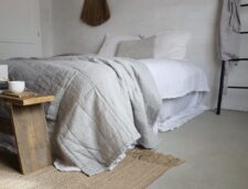 sprei cloudy grey linnen katoen